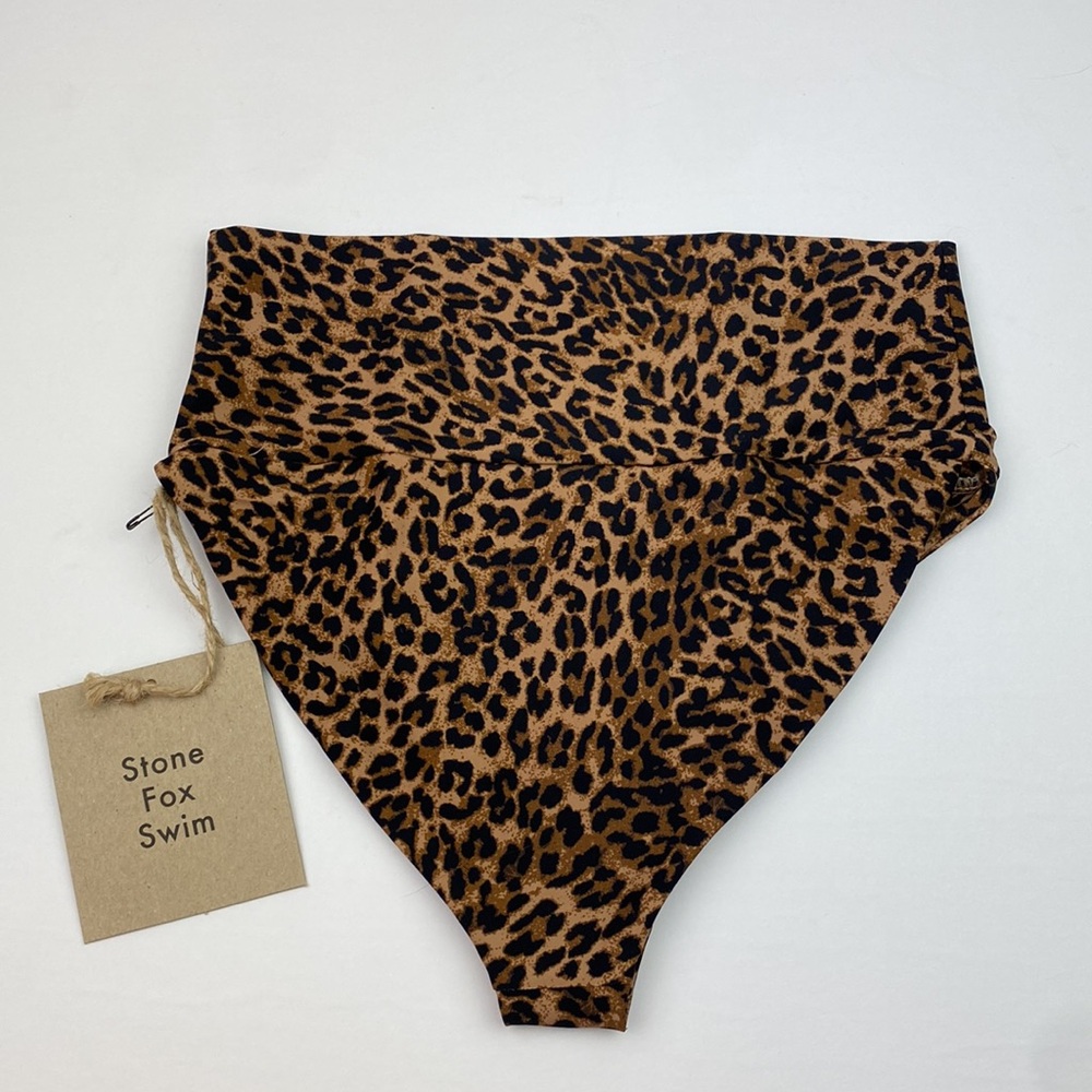 NWT Stone Fox Swim | Sahara Animal Print Taj Bikini Bottoms XS - Picture 8 of 8